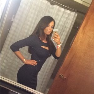 Express Navy New Years dress